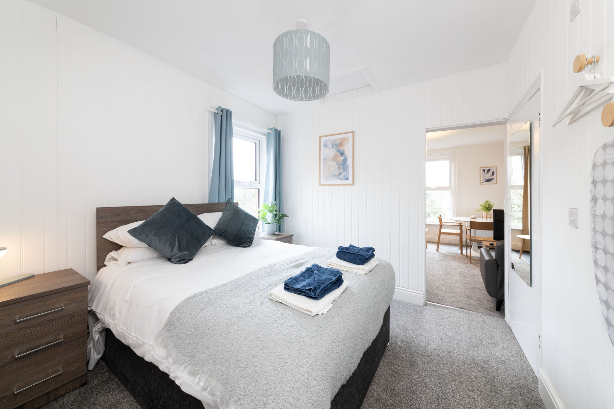 Modern serviced apartment interior in Gloucester